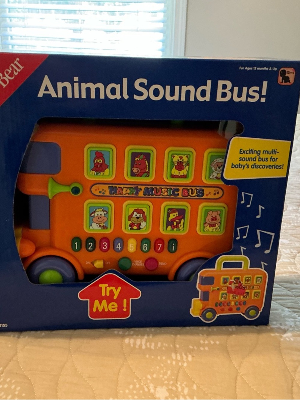 Animal Sound Bus Kids Music Toy - Orange